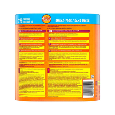 Image of Metamucil 3 in 1 MultiHealth Fibre Supplement Powder Sugar-Free 228 Doses - 1 x 1400 Grams